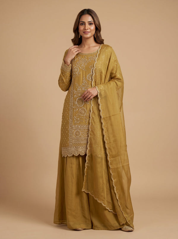Daffodil Yellow Palazzo Set