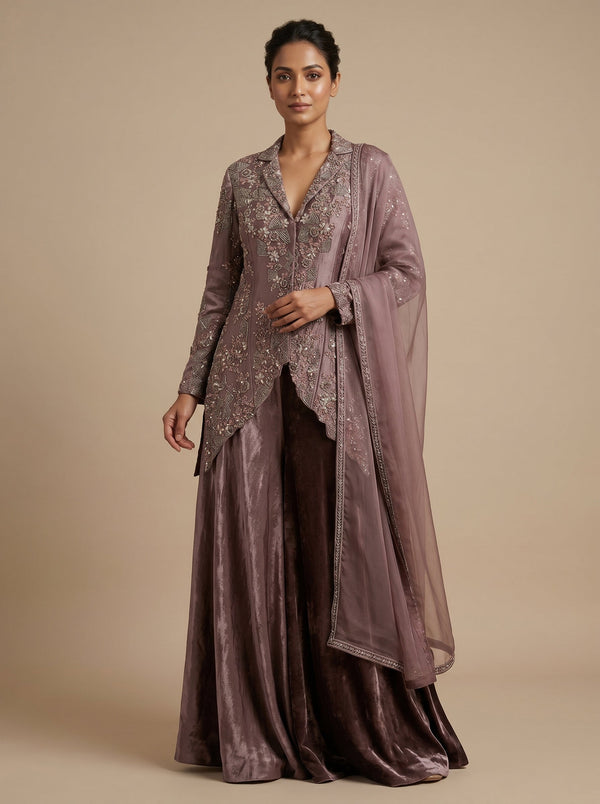 Deep Amethyst Palazzo Set