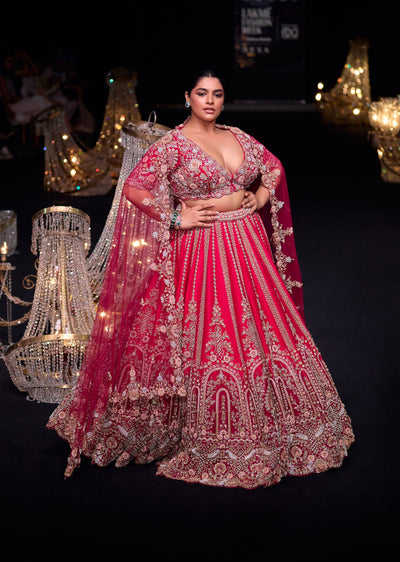 deep red raw silk zardosi and aari work lehenga-sg227193 e1ea23f5-37f4-417b-895b-73fb1a0c540c