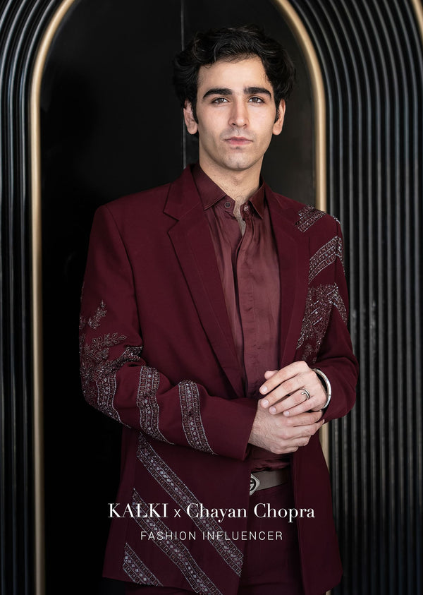 deep wine self embroidered tuxedo with geometric-sg251967 d92addea-c175-4c00-af49-5dd1a4addb4b