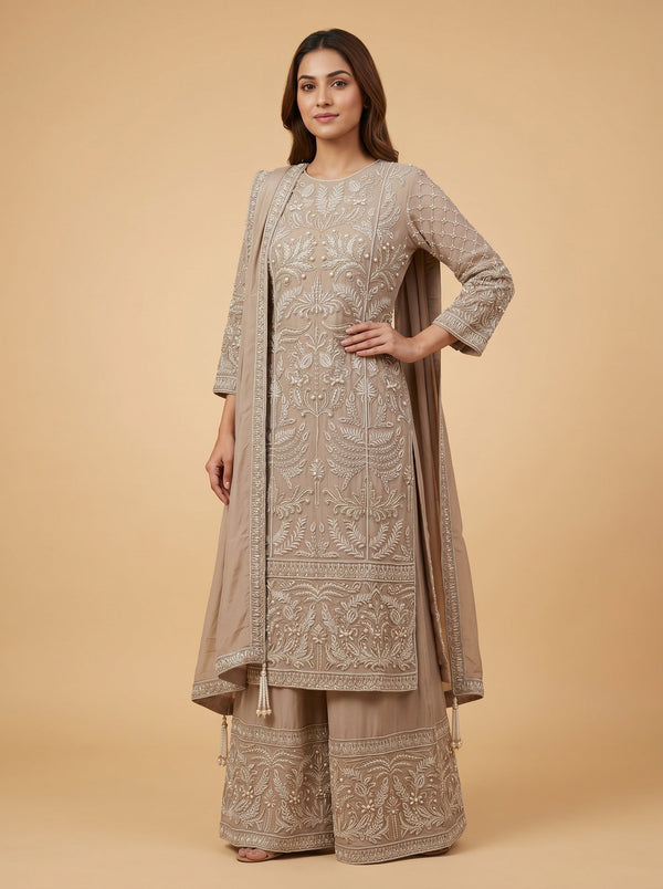 Desert Beige Palazzo Set