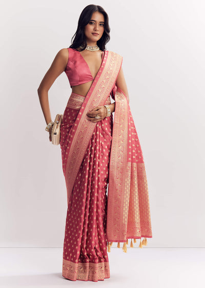 dusky-pink-silk-saree-with-butti-and-woven-border-sg309852-2