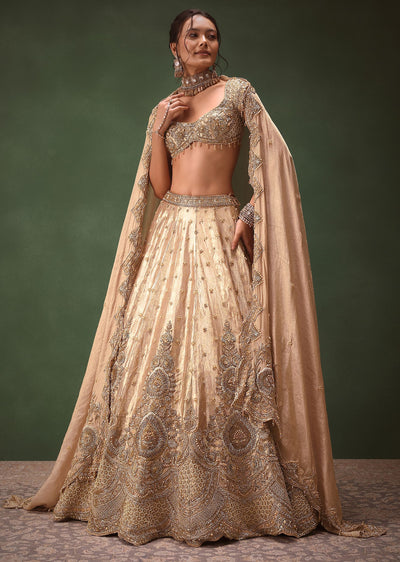 dusty pink brocade hand embroidered bridal-sg277159 2