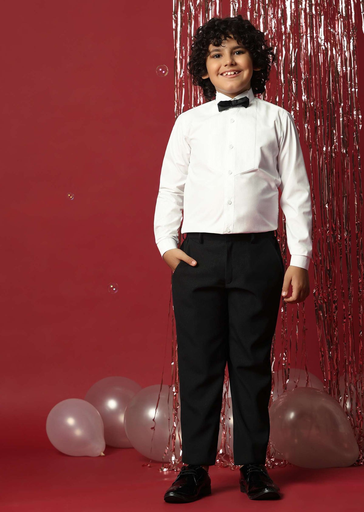 elegant black tuxedo for boys -sg201907 1
