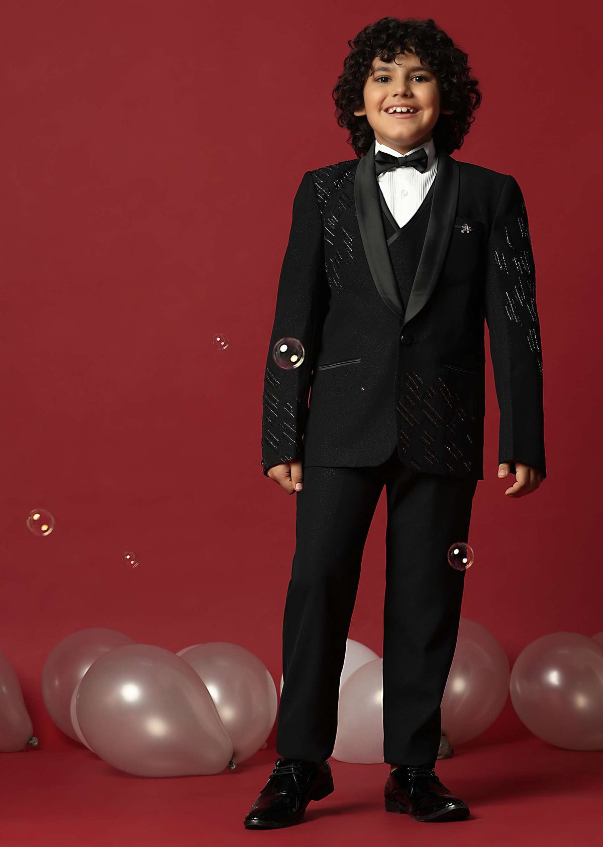 elegant black tuxedo for boys -sg201907 5