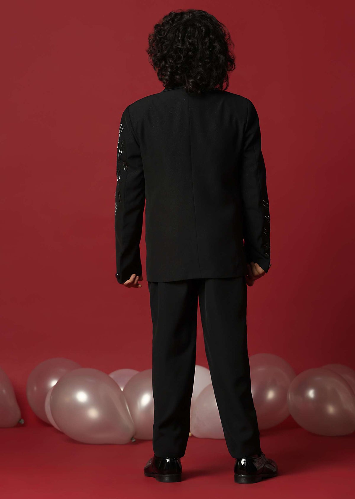 elegant black tuxedo for boys -sg201907 7