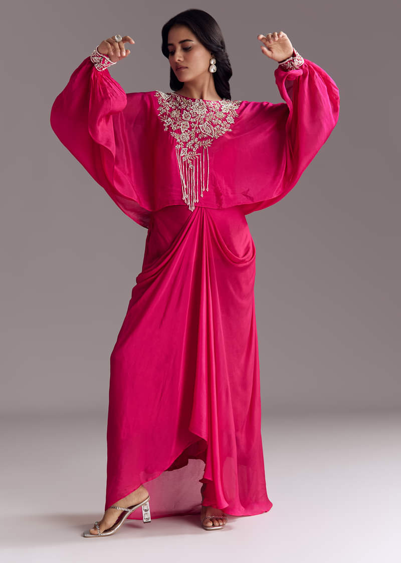 embroidered-pink-skirt-set-with-cape-sg334188-1
