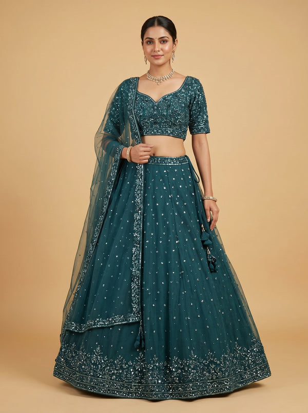 Emerald Grace Lehenga
