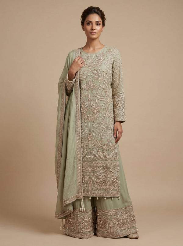 Basil Green Palazzo Set