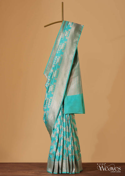 firozi blue handloom banarasi-sg109395 13
