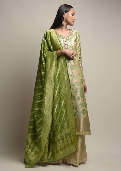 gold-beige-palazzo-suit-with-woven-floral-jaal-and-green-dupatta-with-bandhani-and-brocade-design-online-kalki-fashion-m009s2362y-sg53478 4