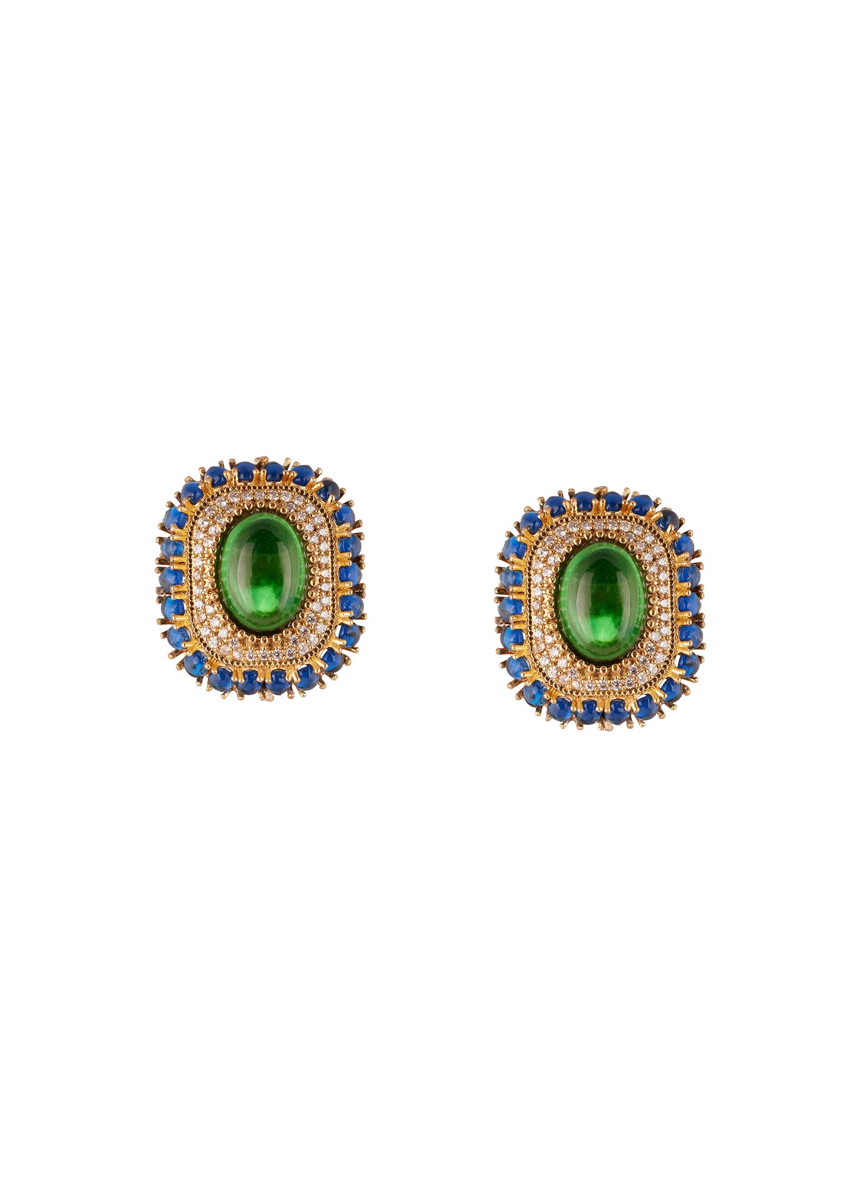 gold-finish-earrings-in-rectangular-style-with-emerald-and-blue-stone-detailing-sg376702-1 26bffab3-a1be-42e9-9053-8eda7ad6f299