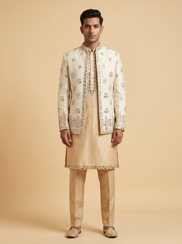 Gold Premium Groom Sherwani
