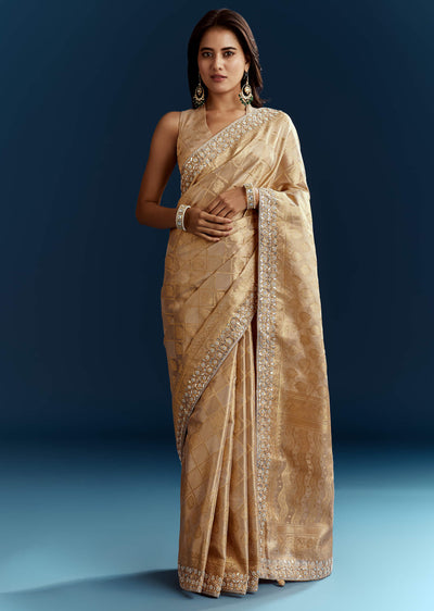 gold-tissue-brocade-saree-with-tassels-and-gota-patti-moti-embroidery-sg316263-2