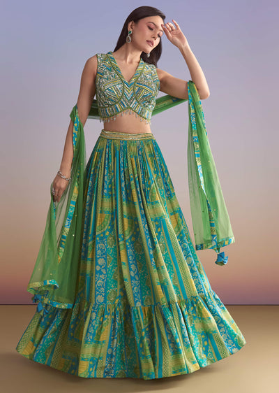 green-crepe-bridesmaid-lehenga-with-paisley-print-sg353480-1