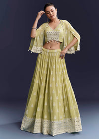 green-georgette-bridesmaid-lehenga-with-sequins-and-thread-work-sg338265-1
