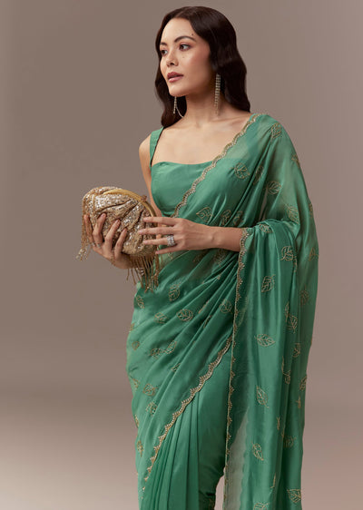 green-kora-silk-saree-with-cutdana-stones-and-leaf-motif-embroidery-sg339152-1 0db903da-6a68-41cf-ad27-8636732c73dd