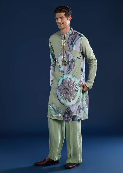 green-muslin-sequin-work-mens-kurta-and-pant-set-sg328599-1