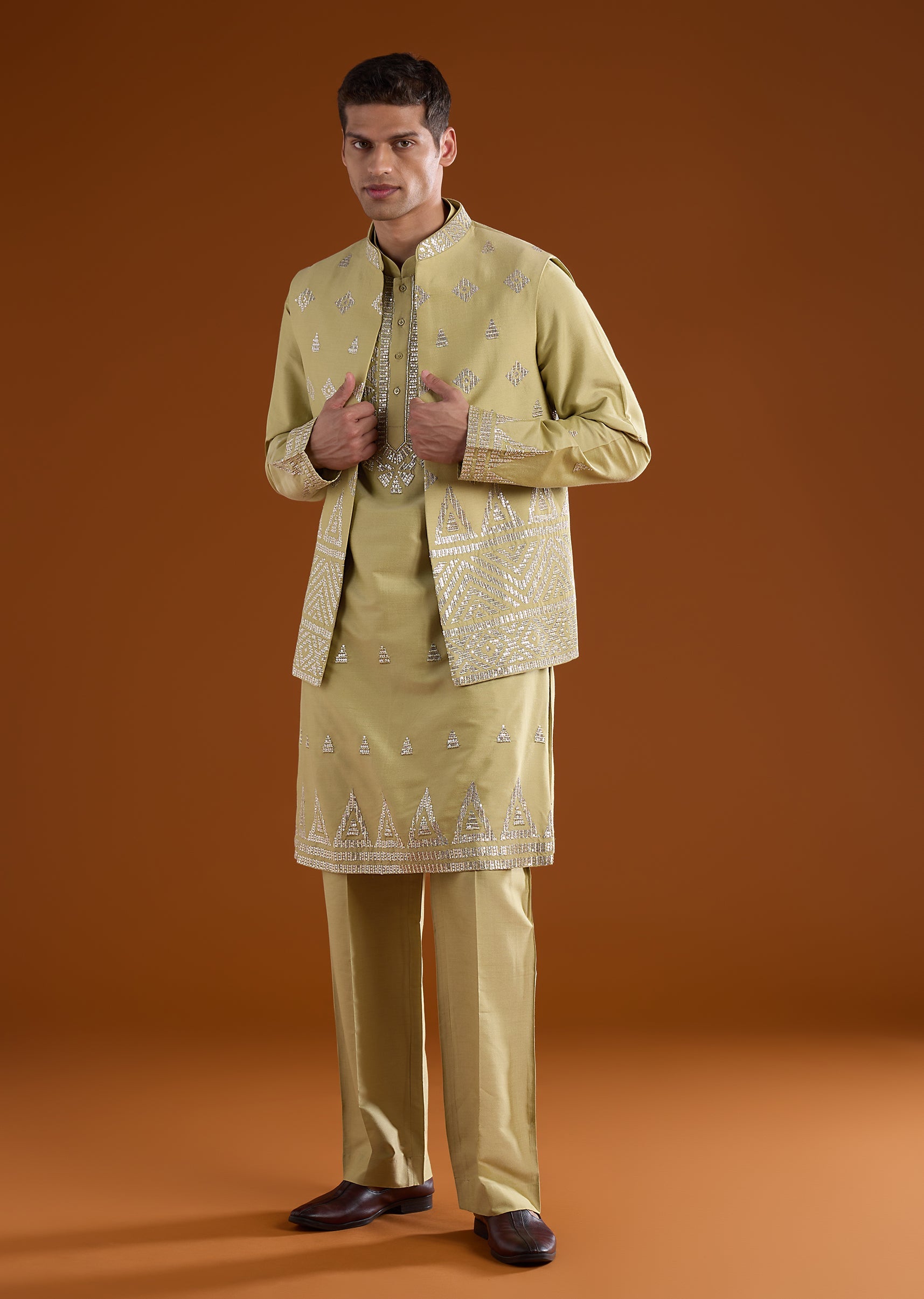 green-silk-mens-kurta-jacket-set-with-zari-and-sequins-work-sg322822-3 960187a0-db79-4f80-8c15-9746997603c2