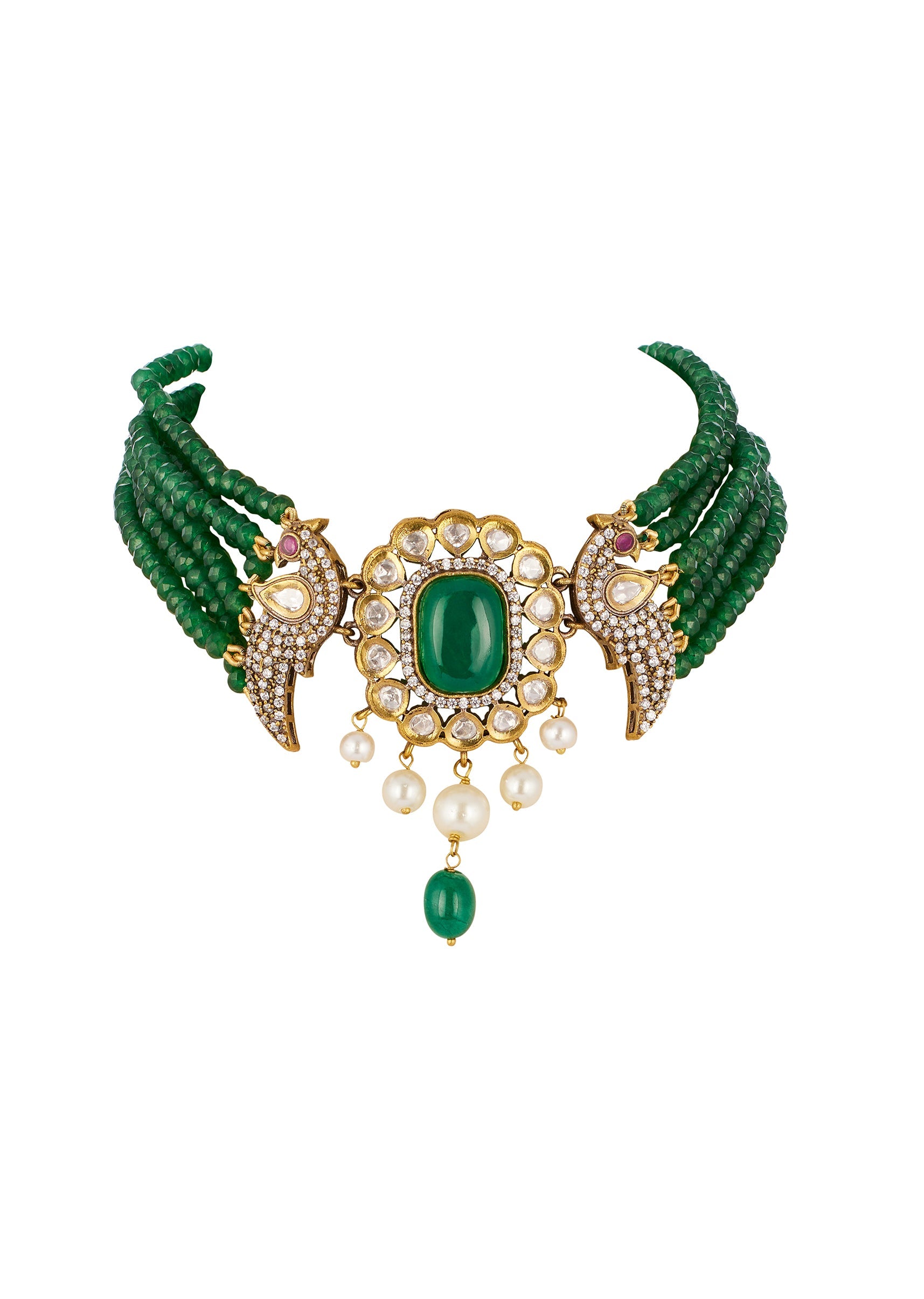 green-traditional-kundan-polki-necklace-set-with-faux-beads-and-stones-sg372184-2 e5eaeec6-e485-40cf-b9d6-0ab9a674748e