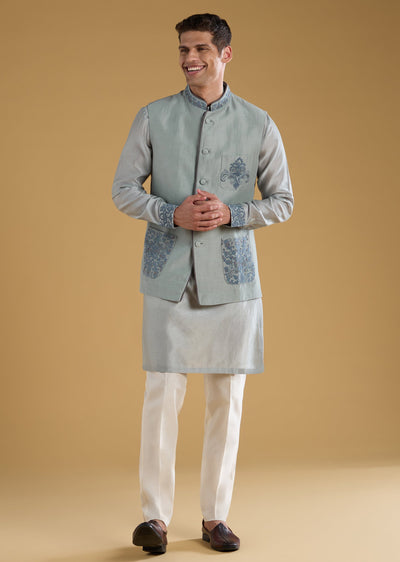grey-chanderi-silk-embroidered-mens-jacket-kurta-set-sg332388-1 a2bf7d2e-8cda-44ed-b26b-cf5cf427d8f5