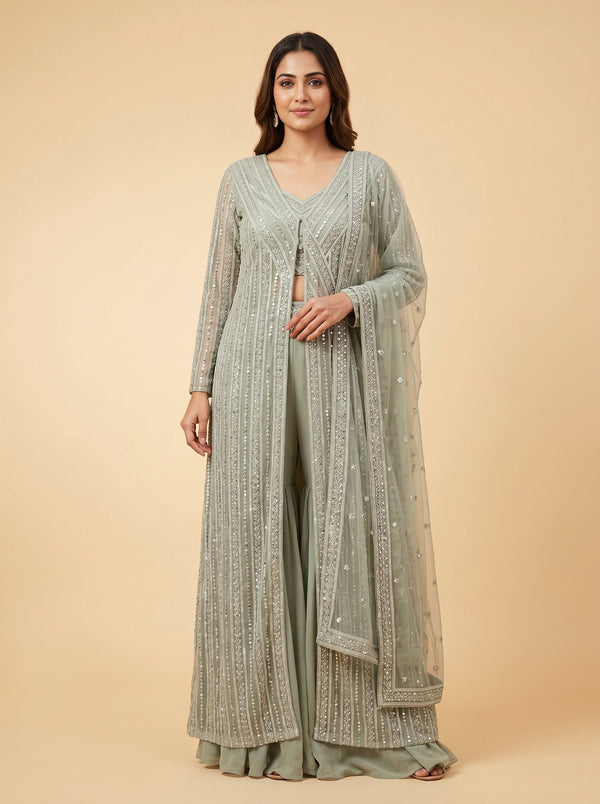 Grey Fade Palazzo Set