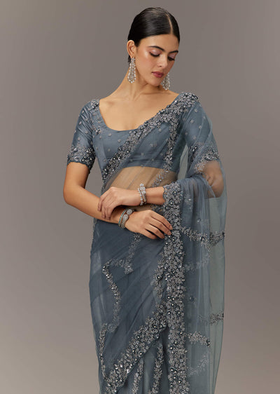 grey-net-saree-with-all-over-heavy-embroidery-and-net-blouse-sg300079-5