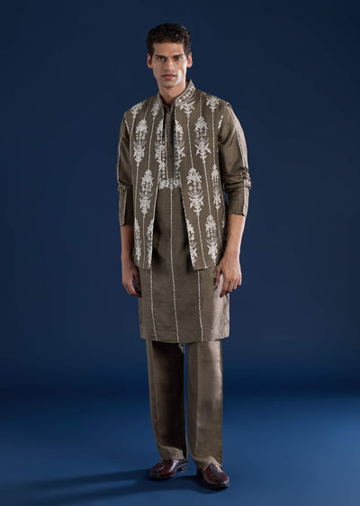 grey-silk-jacket-kurta-set-with-zari-work-sg323320-1 1