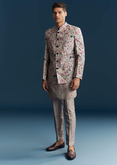grey-silk-kurta-jacket-set-for-men-with-floral-print-and-sequins-sg335372-1