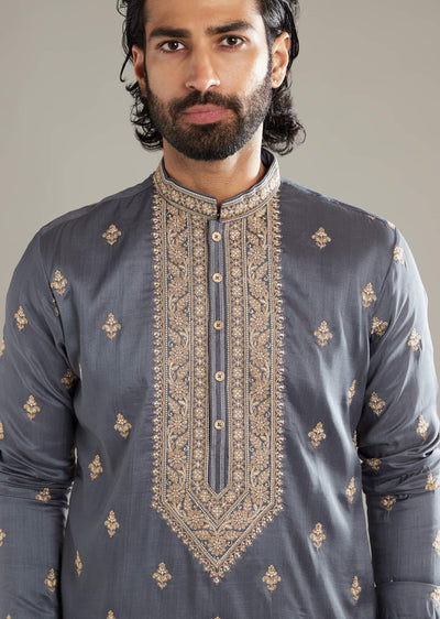 grey-silk-kurta-set-for-men-with-resham-hand-embroidery-sg348879-2 dd7aeb44-09c9-4204-b2e5-fc372a55ef26