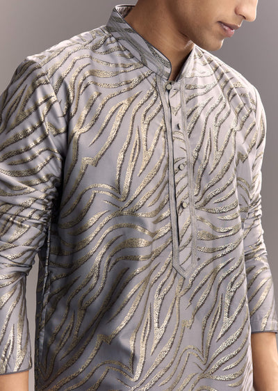 grey-silk-printed-kurta-set-for-men-sg321500-2