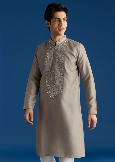 grey-silk-yoke-mirror-gotta-work-zari-sequins-kurta-set-sg323784-1