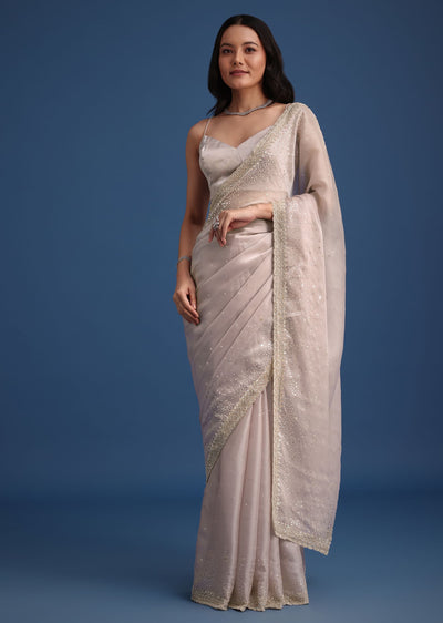 grey glass tissue silk cutdana work saree with embel-sg265833 17