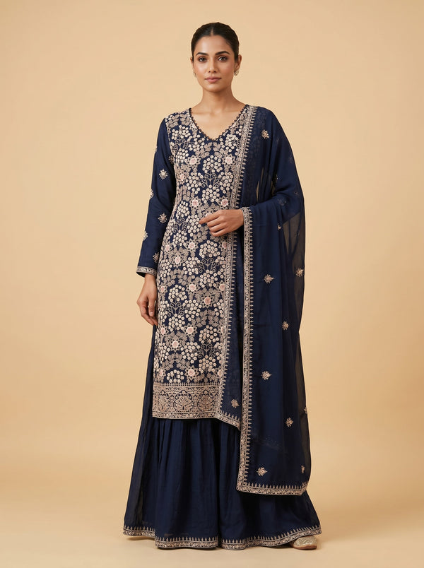 Harbor Blue Palazzo Set