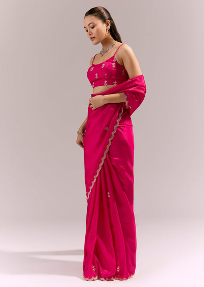 hot-pink-satin-saree-with-scalloped-embroidered-border-and-butti-sg385102-1 960c2f88-bc3c-4eb8-9b54-32d4f1cab7bb