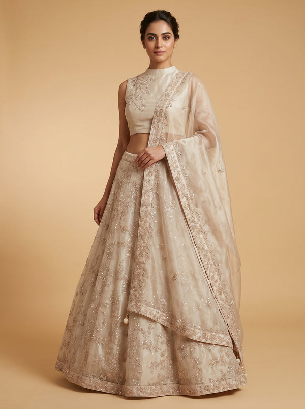 Ivory Cream Lehenga