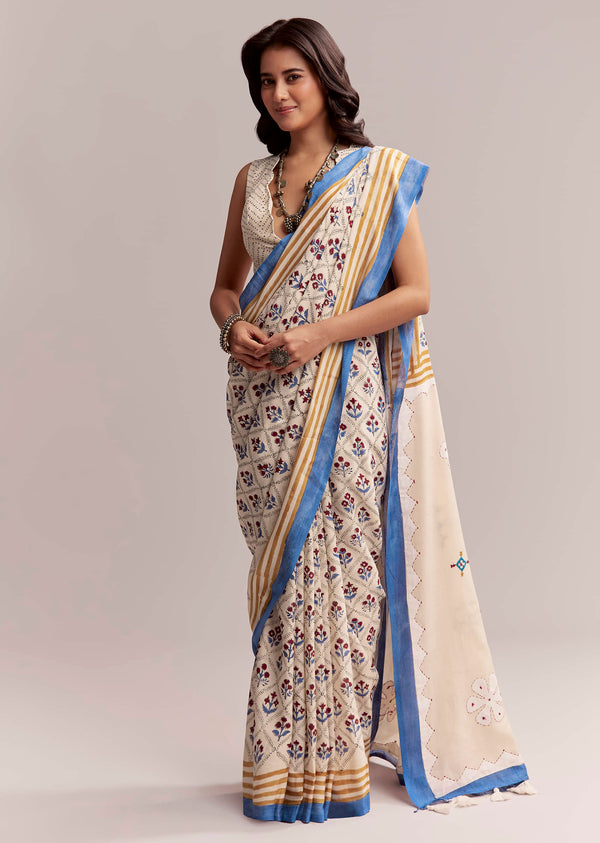 ivory-linen-printed-saree-with-handcrafted-ajrakh-patch-work-sg311965-1