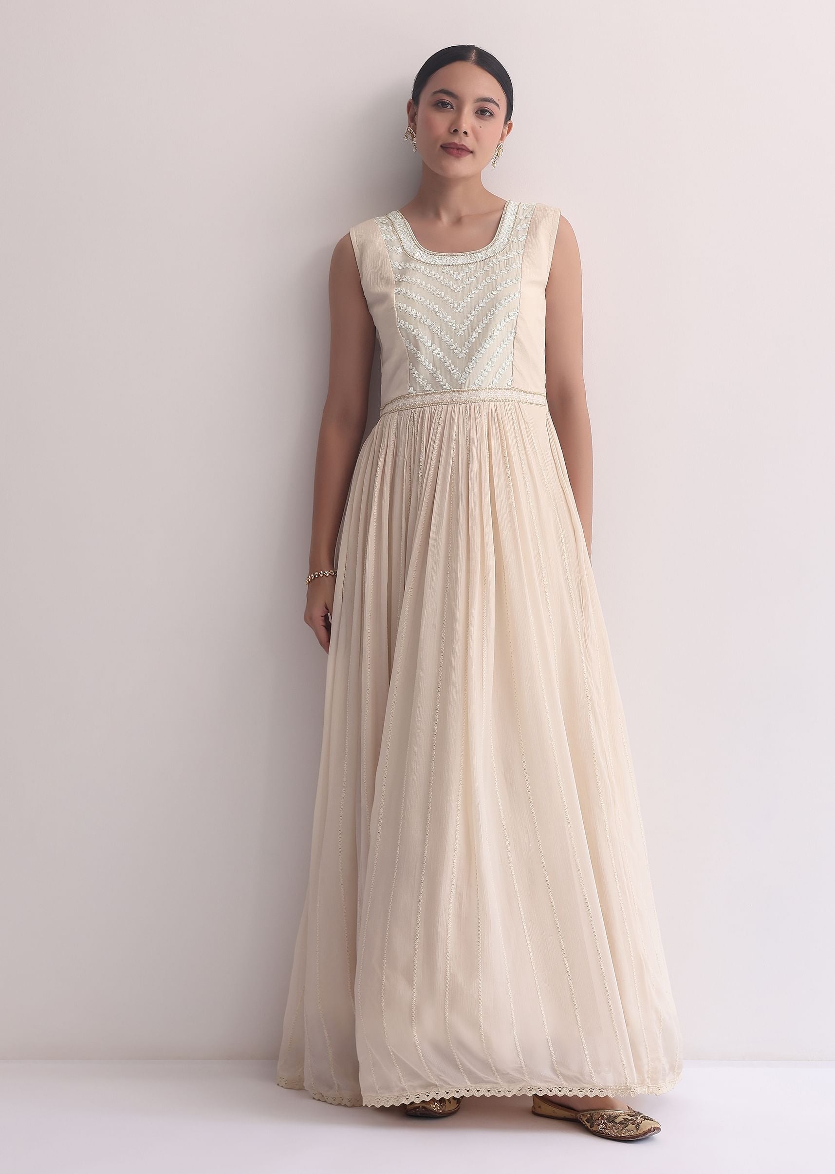 ivory lucknowi indowestern gown with peplum jacket -sg179091 1