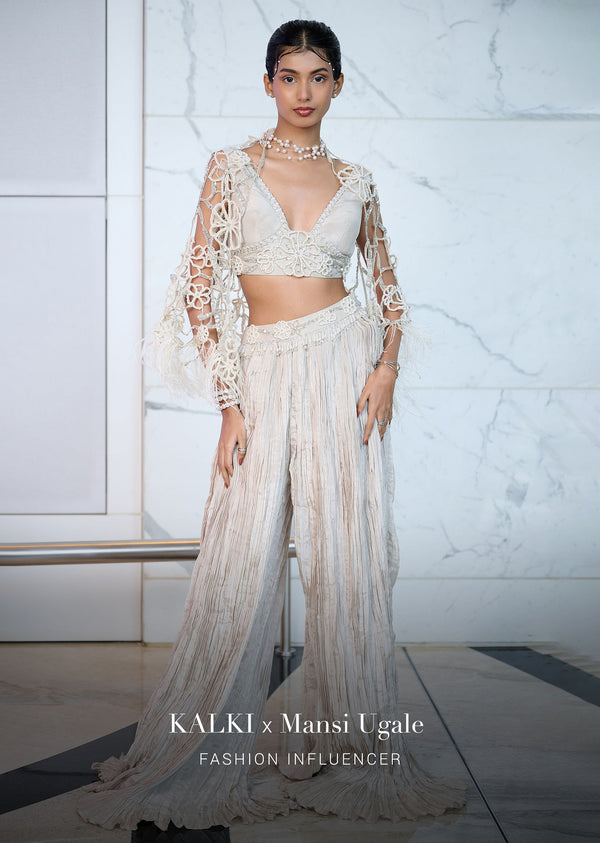 ivory patchwork blouse with cutwork jacket-sg207299 5 d0109c40-0beb-4319-b84e-31dc1453ce49