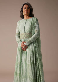 laurel green anarkali suit in georgette with attached-sg108645 2 bf99bfba-0493-4694-befe-4b52595600e2