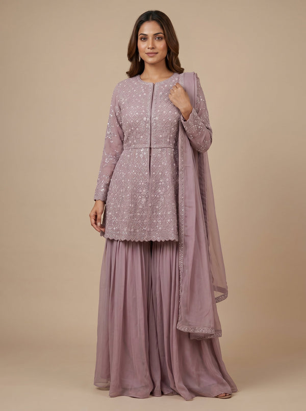Lavender Light Palazzo Set
