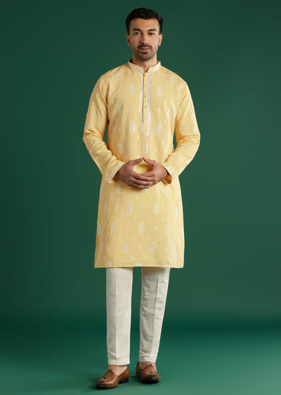 light-yellow-silk-kurta-set-for-men-with-mirror-and-resham-embroidery-sg359996-1 7c128ab2-127d-4454-bbce-d579eb0d3733