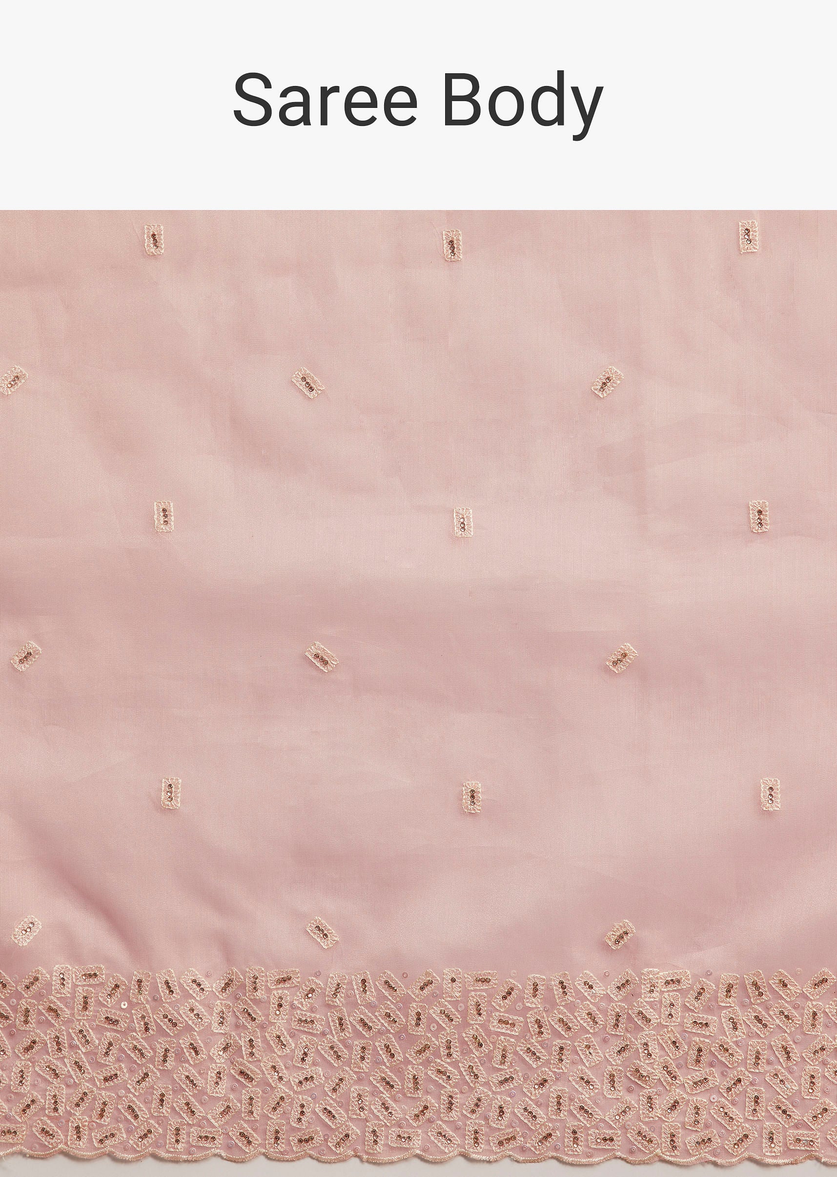 light pink tissue sequin and resham thread work saree-sg281765 9