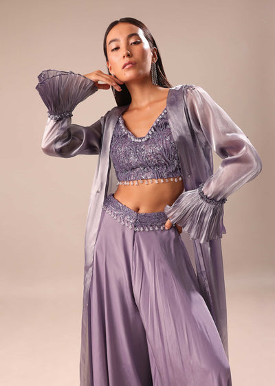 light purple palazzo with embroidered blouse and jacket-sg207338 6 5b92ae9e-2c40-4a05-a678-a520bd5f8245
