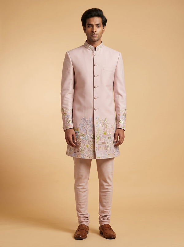 Lilac Designer Jodhpuri Suit