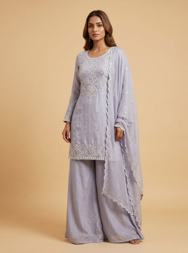 Lilac Frost Palazzo Set