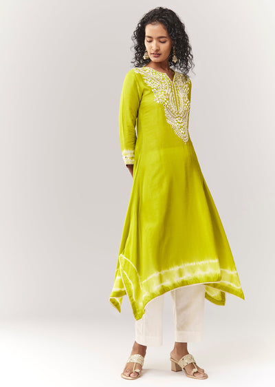 lime-green-asymmetric-a-line-kurta-coord-with-mirror-and-sequin-work-sg383448-1 be1819bf-aed5-474c-9d2c-ffda2c683f5c