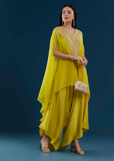 lime-green-cape-top-and-dhoti-set-with-zardozi-work-sg363940-1