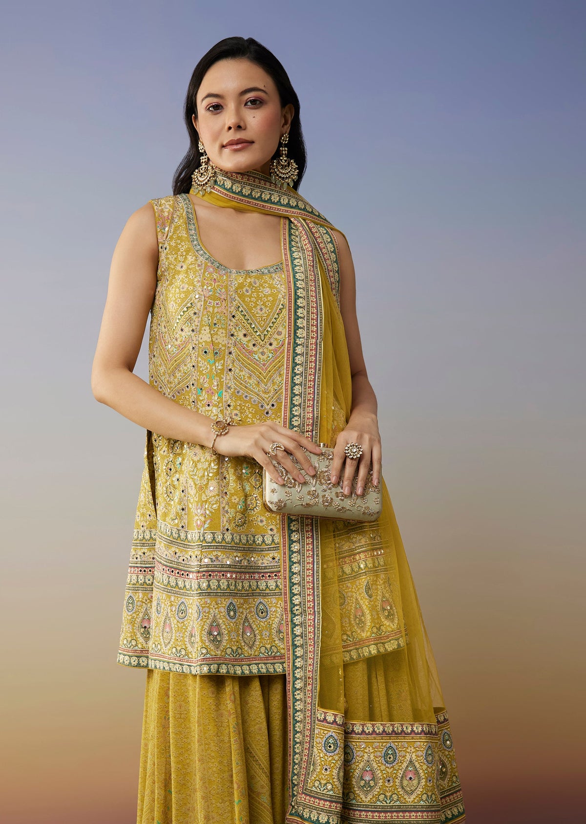 lime-green-crepe-palazzo-suits-with-indie-print-mirror-stone-gotta-lace-work-sg365946-4 ccda9b6b-ab14-492a-8868-56d2f4650486
