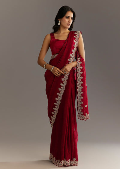 maroon-satin-embroidered-saree-with-scallop-border-sg294642-1